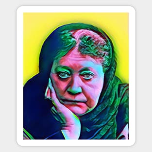 Helena Blavatsky Colourful Portrait | Helena Blavatsky Artwork 6 Sticker